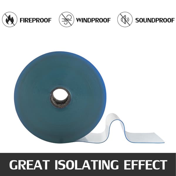 45m x20cm x2mm PVC-plast genomskinlig dörrgardinrulle, bra mjukhet, bra isoleringseffekt, reptålig, lätt att trimma