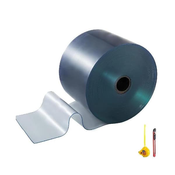 25m x30cm x3mm PVC-plast genomskinlig dörrgardinrulle, bra mjukhet, bra isoleringseffekt, reptålig, lätt att trimma
