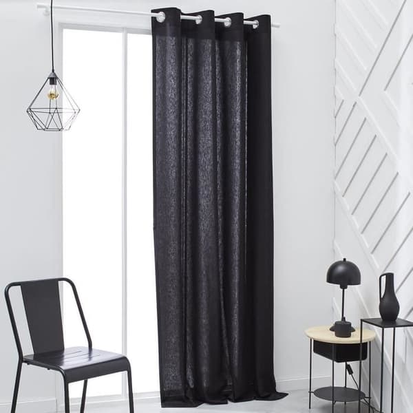 Gardin med Eyelets - 140x240 - Kol - Idag Essential - 356503