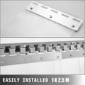 Miniatyrbild 6 av 8: 1x2.5 m 6 remsor PVC-remsa gardin med fäste, transparent design, bra isolering, brett temperaturområde, lätt att installera
