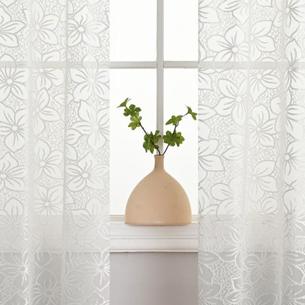 Jacquard blomstergardiner 2-pak