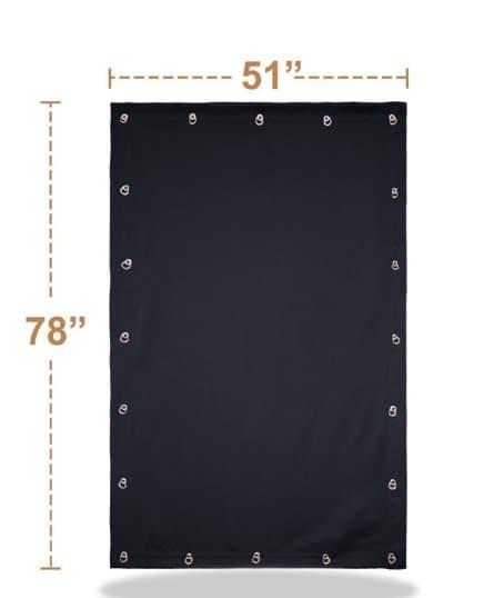 INF Tillfällig Mörkläggningsgardin i Polyester Svart