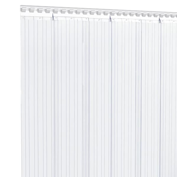vidaXL Dørgardin gjennomsiktig 300 mm x 2,6 mm 10 m PVC