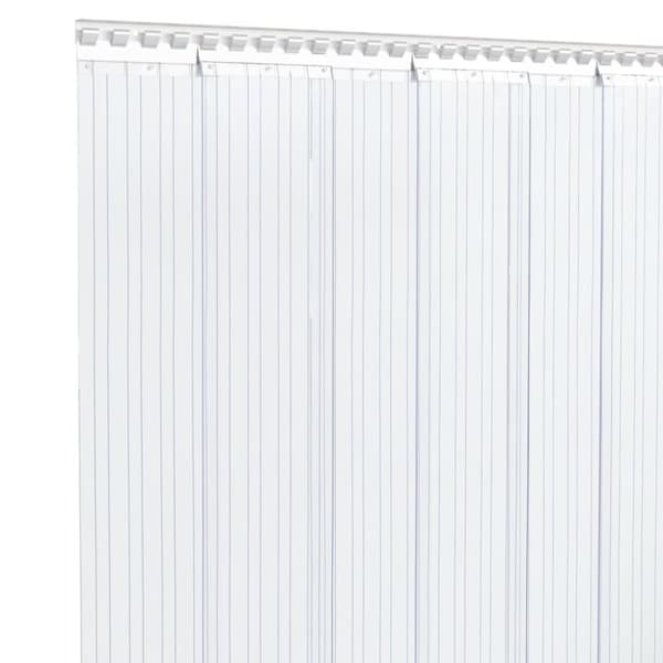 vidaXL bændelgardin 200 mm x 1,6 mm 50 m PVC transparent