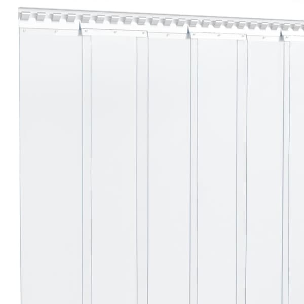 vidaXL Oviverho läpinäkyvä 200 mm x 1,6 mm 10 m PVC