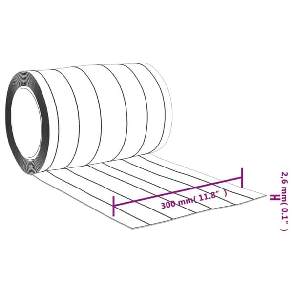 vidaXL Köldridå transparent 300x2,6 mm 25 m PVC