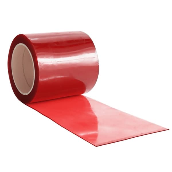vidaXL Dørgardin rød 200 mmx1,6 mm 10 m PVC