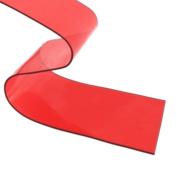 vidaXL Dørgardin rød 200 mmx1,6 mm 10 m PVC