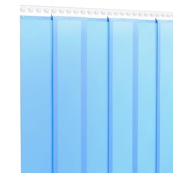 vidaXL bændelgardin 200 mm x 1,6 mm 25 m PVC blå