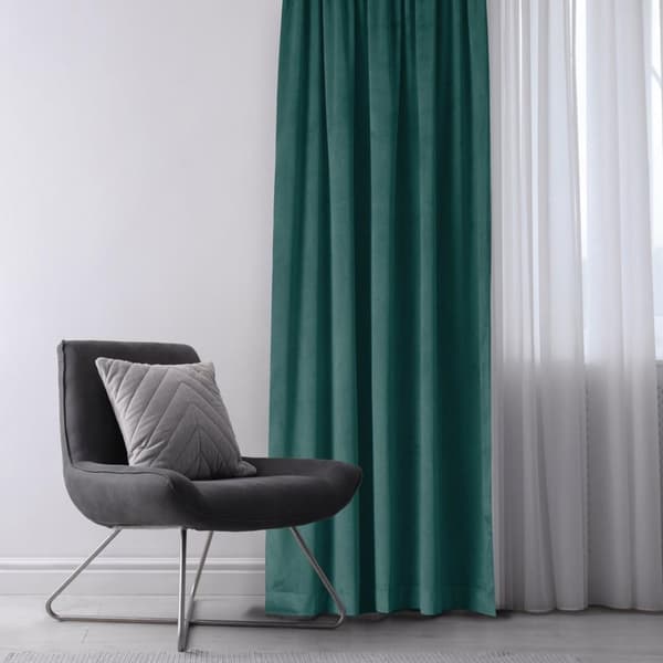 Gardin VILA farve maritim stil klassisk gyldent guld metaløjer fløjl 530x300 homede