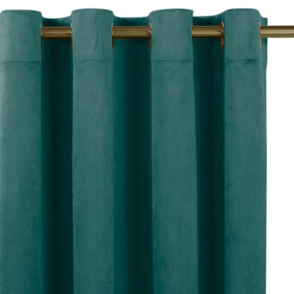 Gardin VILA farve maritim stil klassisk gyldent guld metaløjer fløjl 530x300 homede 265x270 cm