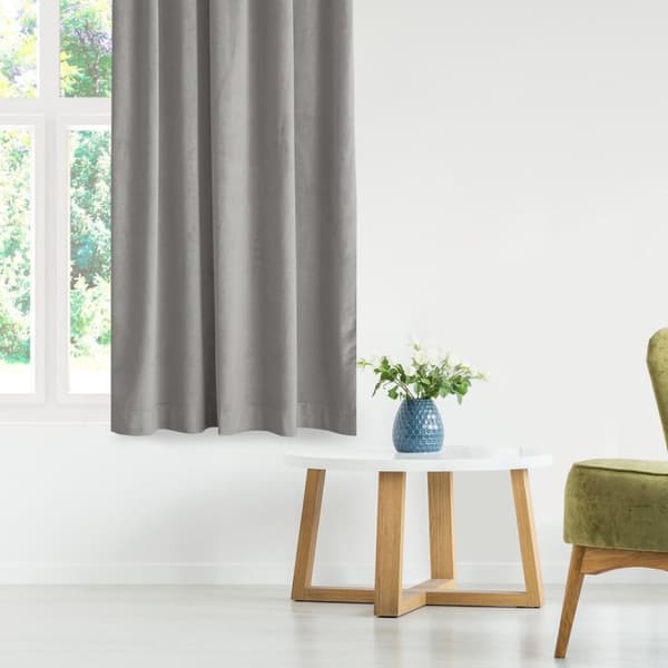 Verho VILA väri harmaa tyyli klassinen lohikäärmeteippi läpinäkyvä 5 cm sametti 530x300 homede