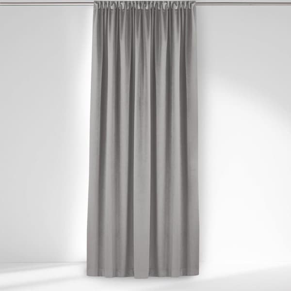 Verho VILA väri harmaa tyyli klassinen lohikäärmeteippi läpinäkyvä 5 cm sametti 530x300 homede