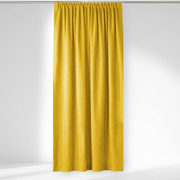 Verho MILANA väri sinappi tyyli klassinen lohikäärme teippi läpinäkyvä 10 cm chenille 560x300 homede
