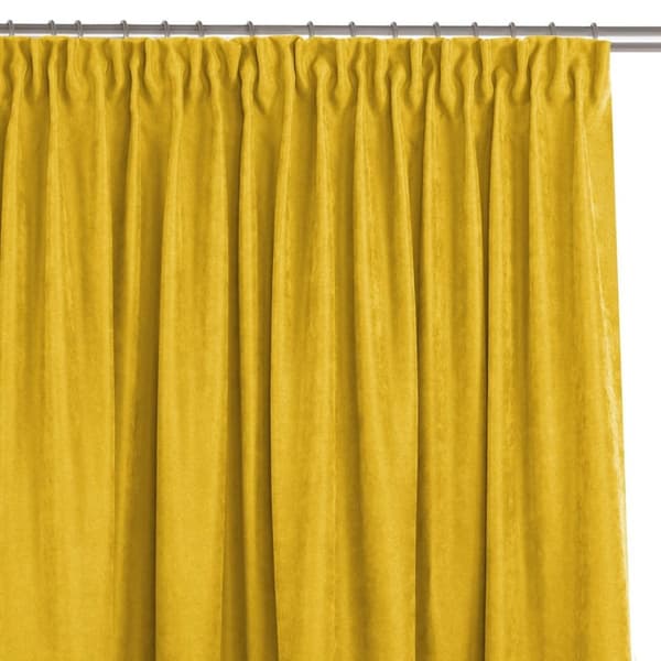 Verho MILANA väri sinappi tyyli klassinen lohikäärme teippi läpinäkyvä 10 cm chenille 560x300 homede 140x175 cm