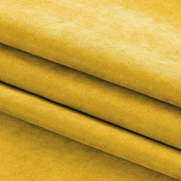 Gardin MILANA farve sennepsstil klassisk transparent bølgetape 7 cm chenille 560x300 homede