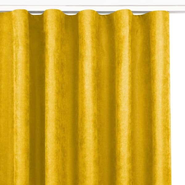 Gardin MILANA farve sennepsstil klassisk transparent bølgetape 7 cm chenille 560x300 homede 560x300 cm