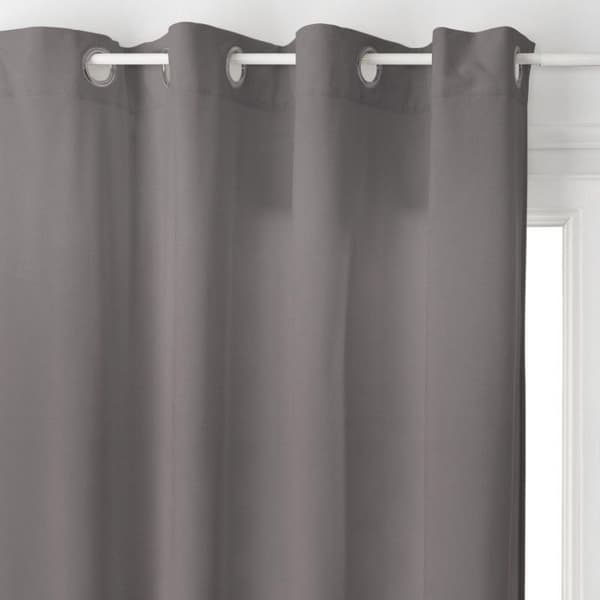 Inredningsgardin "Lilou" Sammetseffekt 140 x 260 cm Atmosphera - Mörkgrå