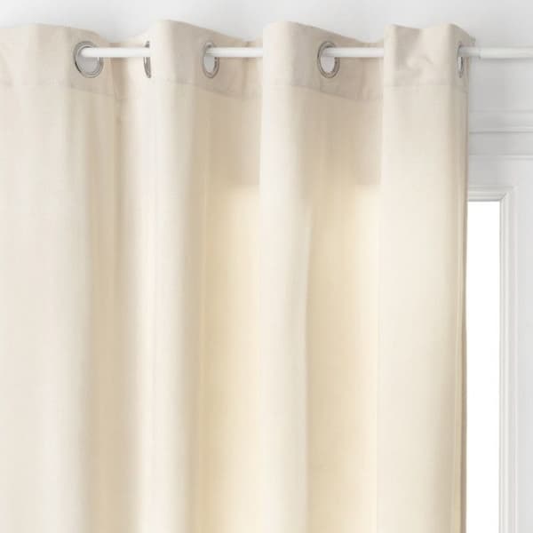 Gardin "Lilou" Sammetseffekt 140 x 260 cm Atmosphera - Färg: Gardin Lilou Ivory-Ivory$Beige 140 x 260 cm