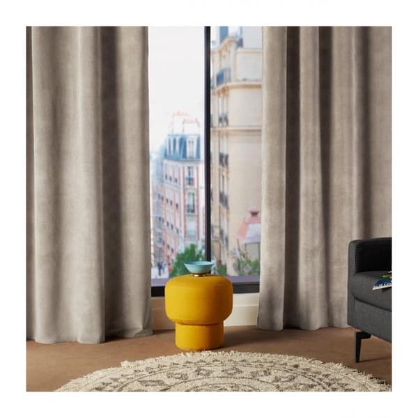 Inredningsgardin "Lilou" Sammetseffekt 140 x 260 cm Atmosphera - Taupe