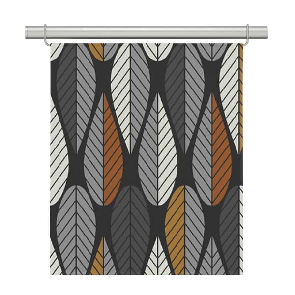 Blader Panelgardiner 2-pack - Svart/Orange