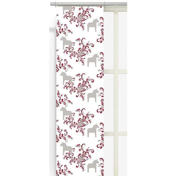 Kurbits Beige-Röd Panelgardiner 2-pack