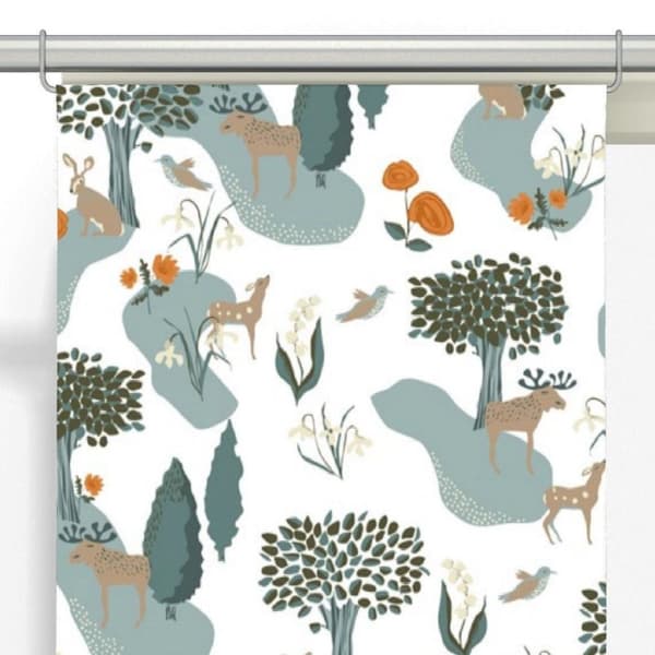 Slottskogen Panelgardiner 2-pack Turkos