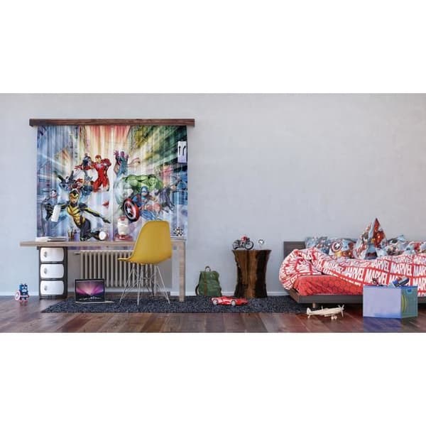 Gardiner - Disney - Marvel Avengers - 2 delar - L180 cm x H160 cm - Flerfärgad