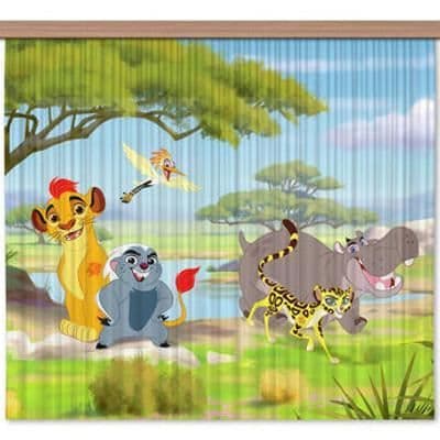 Skir gardin Lejonvakten Disney 180X160 CM