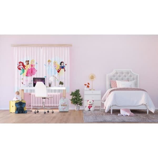 Upptäck Disney Princess Gardiner - ritmodell Denna Disney Princess gardin består av 2 delar, vardera 90x160 cm i storlek.