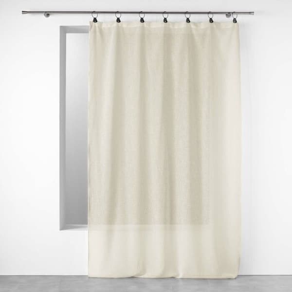 Gardinstång med ringar - PARIS PRIX - Modell linka - 140x240cm - Färg Natur - Vävd