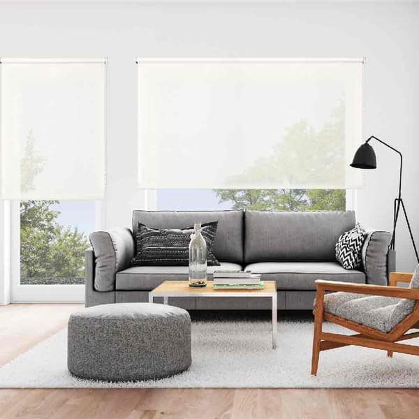 Stor Planet Genomskinlig Rullgardin Roll-up 140x250 Cm Vit
