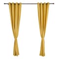 Pikkukuva 3 / 4: Set 2 draperii catifea 140x270 cm - Galb