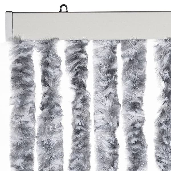 Insektsdraperi silver 56x200 cm chenille