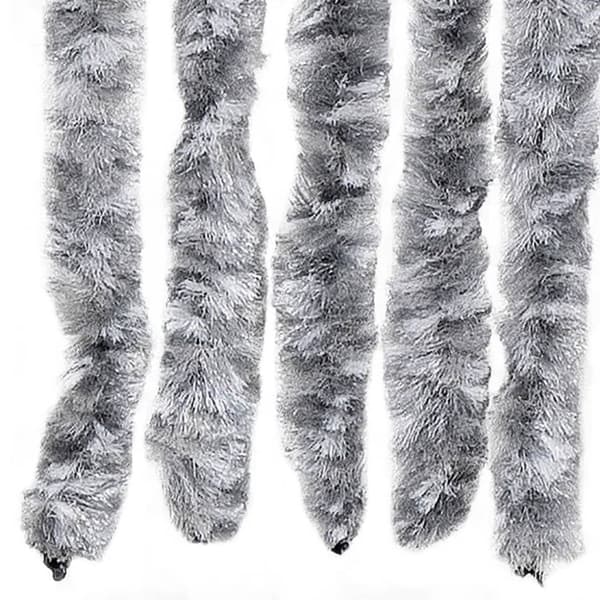 Insektsdraperi silver 56x200 cm chenille