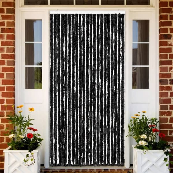 insektgardin 90x200 cm chenille antracitgrå