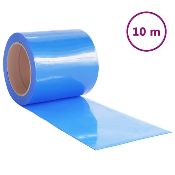 bændelgardin 200 mm x 1,6 mm 10 m PVC blå
