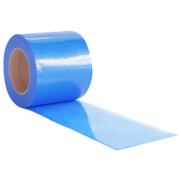 bændelgardin 200 mm x 1,6 mm 50 m PVC blå