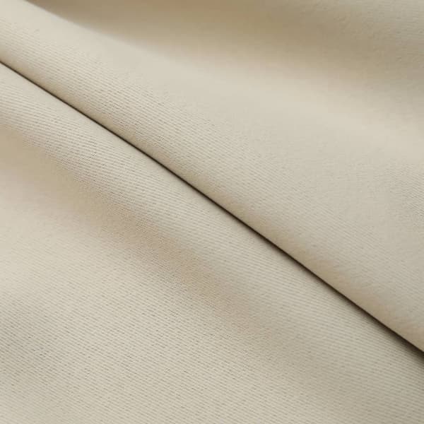 Mörkläggningsgardiner med krokar 2 st beige 140x245 cm
