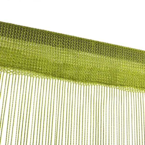 trådgardiner 2 stk. 140 x 250 cm grøn