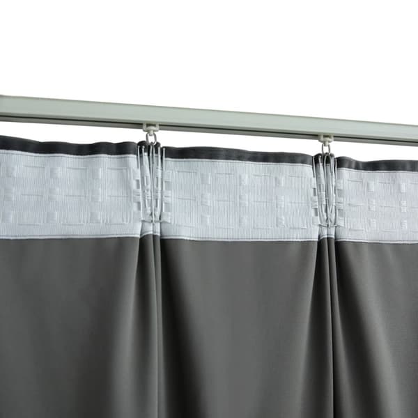 mørklægningsgardiner med kroge 2 stk. 140 x 175 cm antracitgrå