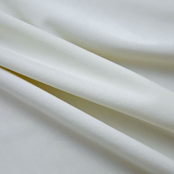 Mörkläggningsgardiner med ringar 2st gräddvit sammet 140x225 cm