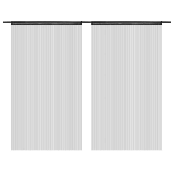 String-verhot 2 kpl 100x250 cm Musta
