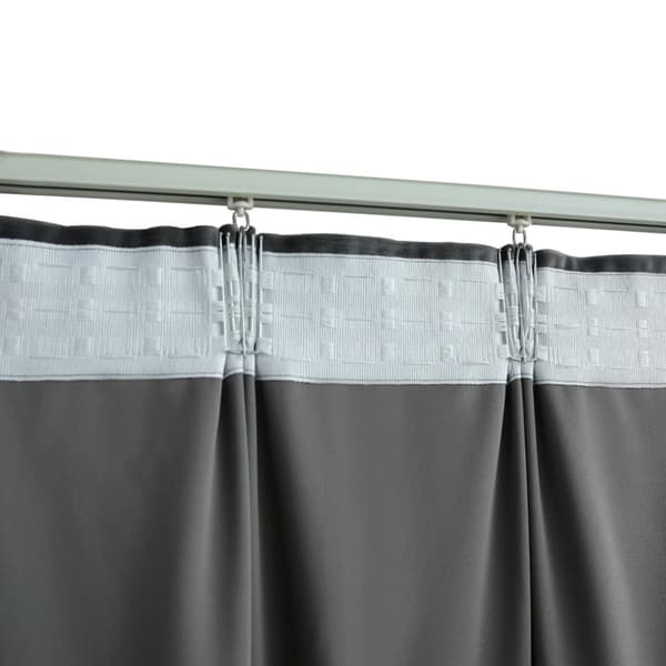 mørklægningsgardin med kroge 290 x 245 cm fløjl antracitgrå