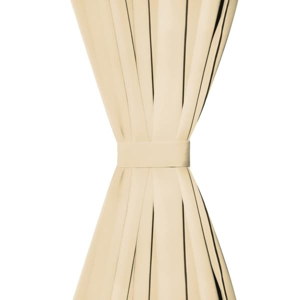 gardiner i mikro-satin 2 stk. med løkker 140 x 245 cm beige