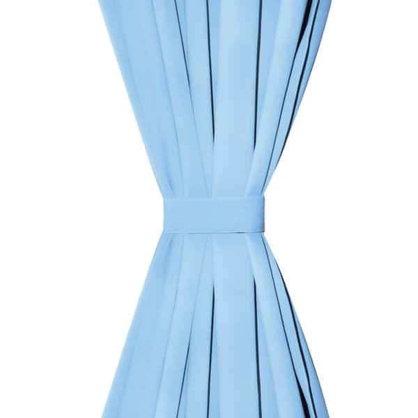 Mörkläggningsgardiner 2 st med öljetter 135x175 cm turkos
