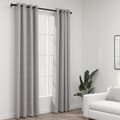Pikkukuva 1 / 4: Pellavamaiset pimennysverhot renkailla 2 kpl harmaa 140x245 cm