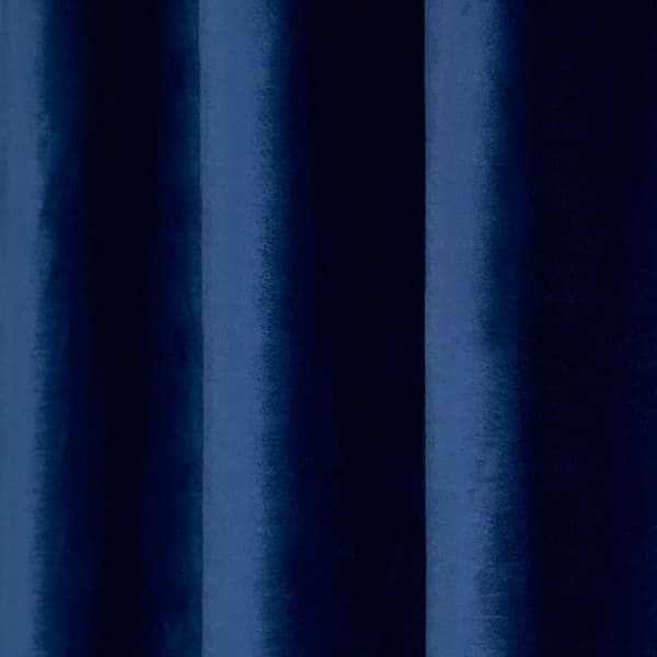 Set 2 draperii catifea 140x270 Albastru