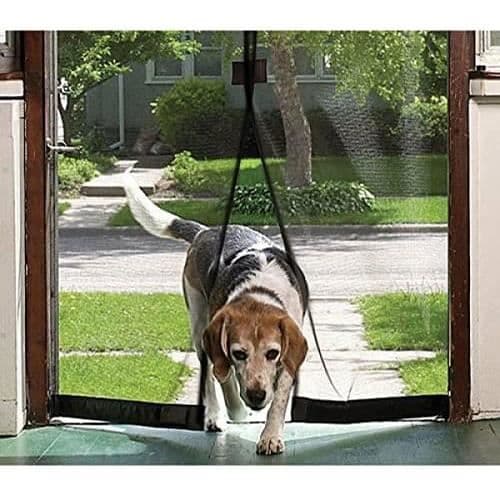 Magnetisk myggnätsgardin 2 Gardiner 50 x 209 cm höga 2 Mesh Strips Transparent Anti-Mygg Vola 813