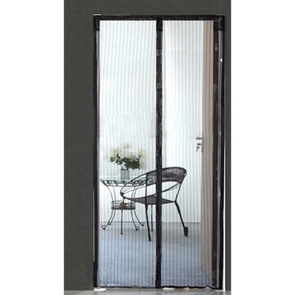 Magnetisk myggnätsgardin 2 remsor Tight Mesh Transparent myggmedel volanger insektskryptering dörrfönster